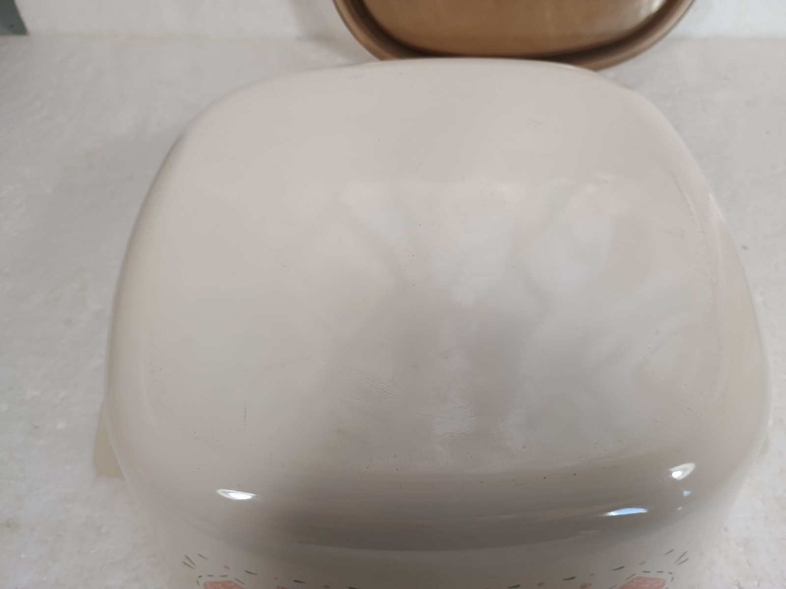 Corning Ware Forever Yours Casserole Dish 3 Liter Brown Lid Pink Hearts
