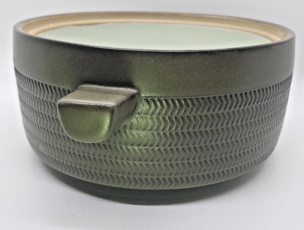 Denby /Langley CAMELOT Dark Green- 2 Qt Covered Casserole – Lug Handles – Lid