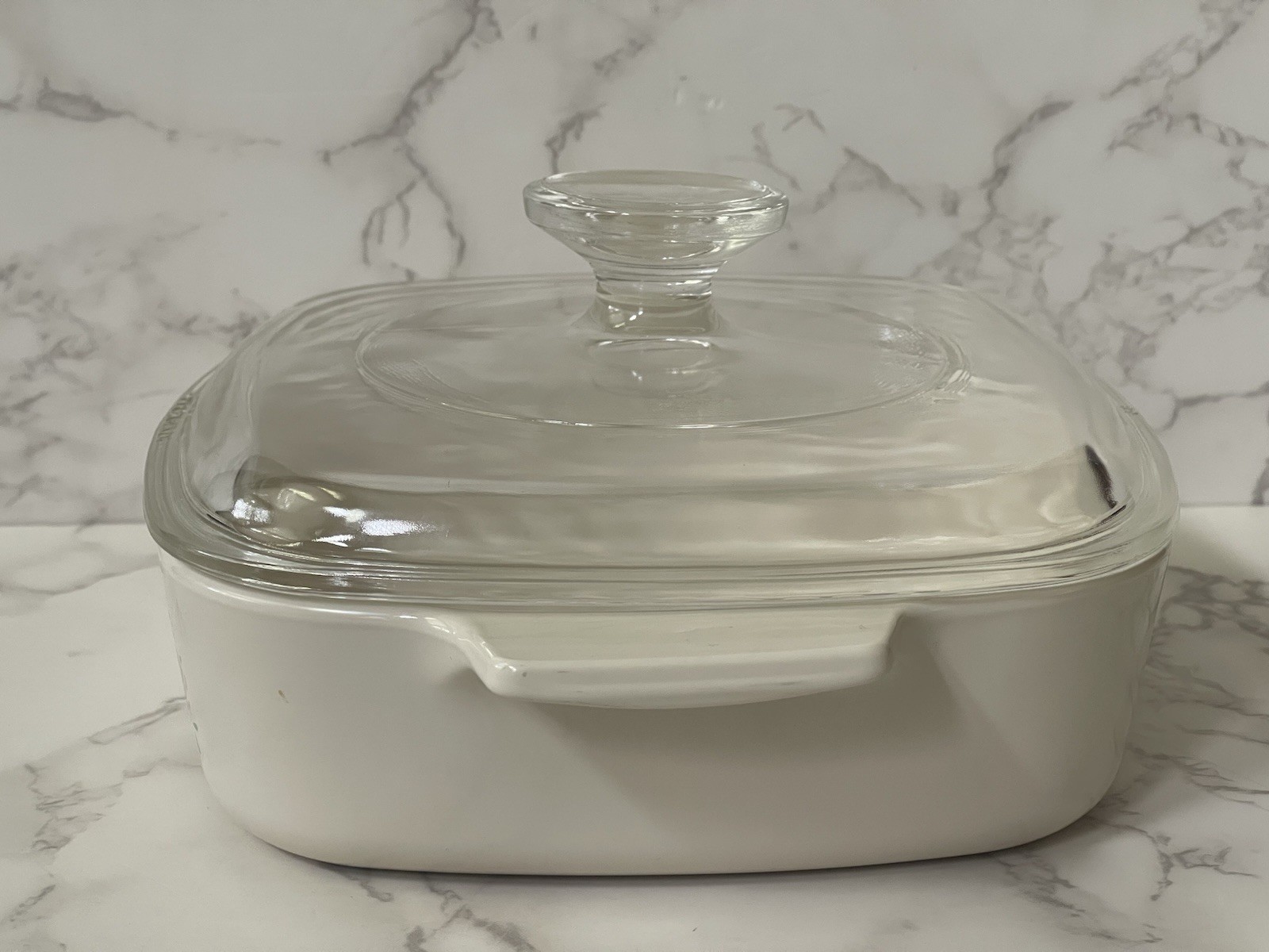 Corningware A-1-B Forever Yours 1 Liter Casserole Dish w/ Pyrex A7C Lid Hearts