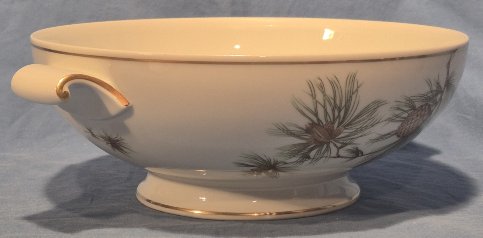 Rosenthal Aida PINE NEEDLE 9″ Round Vegetable Bowl w/ Lid, Germany EUC