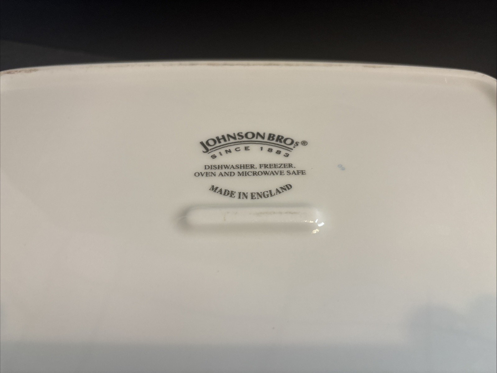 Johnson Bros Blue Willow Rectangular Lasagna Casserole Baking Dish 8×11 unused