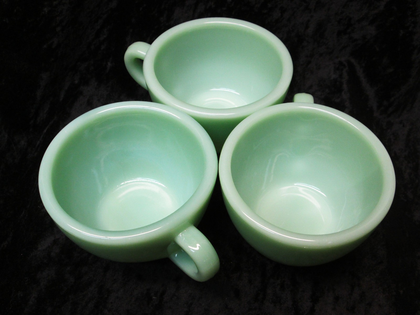 Fire-King Jade-ite Restaurant Ware #G319 Cup & #G295-6″ Saucer Mint NOS
