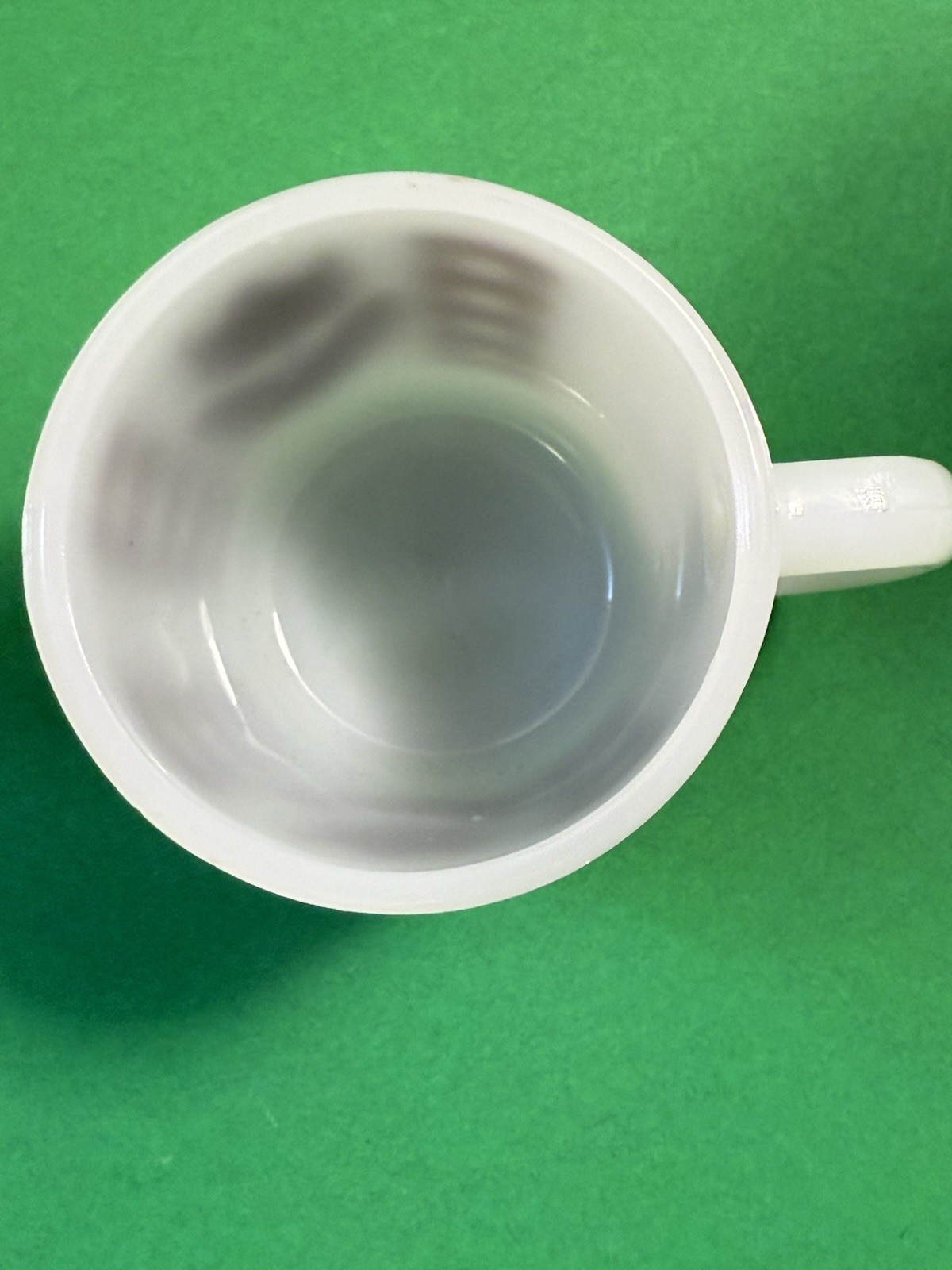 Vintage Glasbake Brown Tulip & Gingham Coffee Cup Mug 2 available 9-10 oz