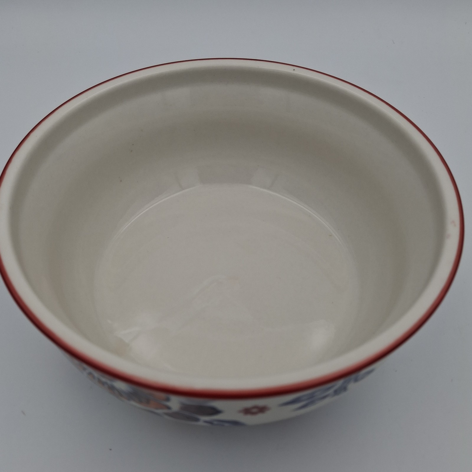 Yokohama Studio Miyabi Japan Handpainted Floral Ceramic Noodle Serving Bowl