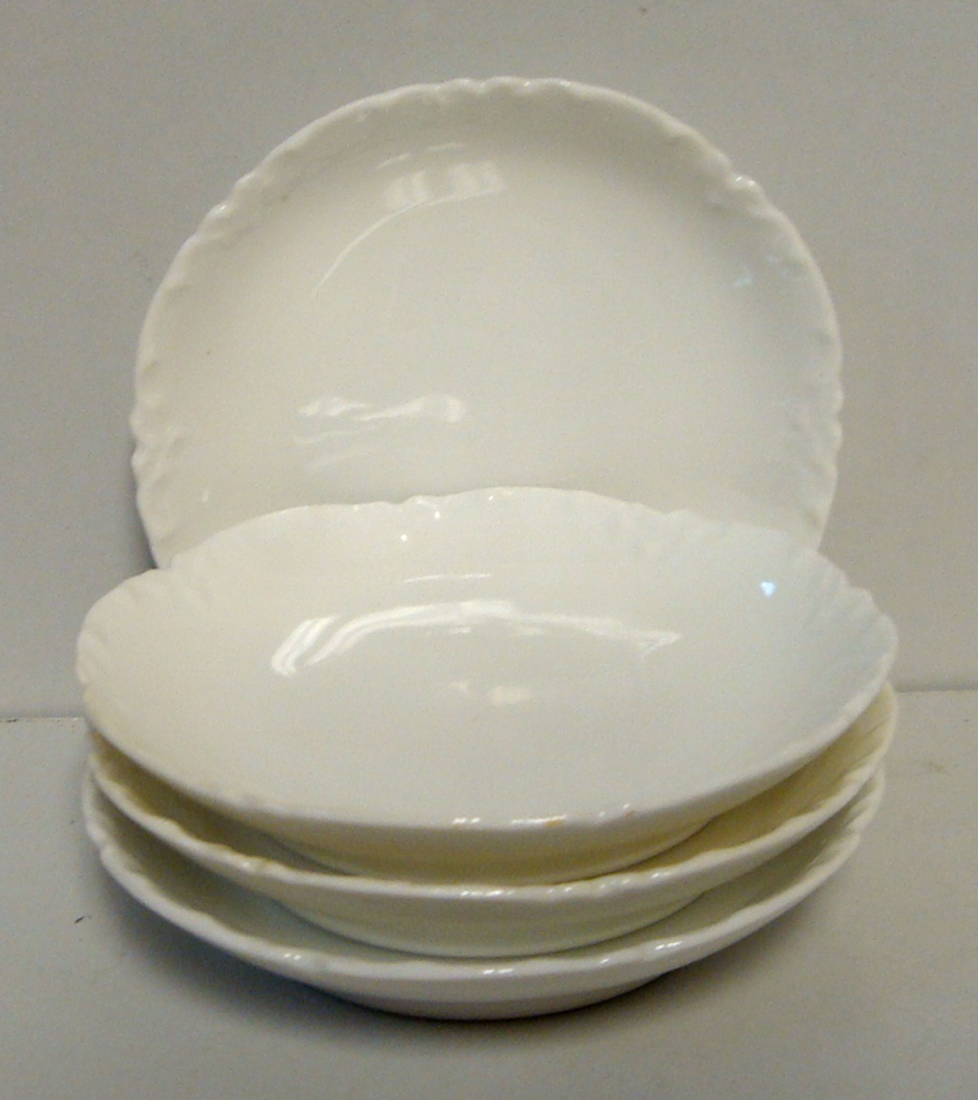 Haviland RANSON WHITE 3″ Butter Pats SOLD IN SETs OF FOUR