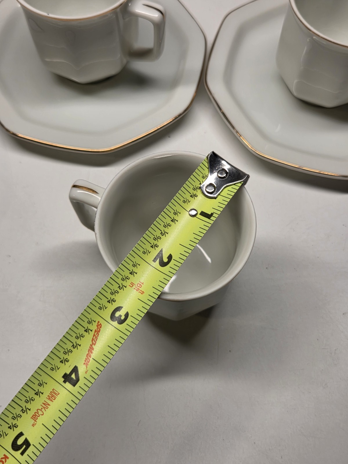 Set Of 6 Vintage TOSCANY (Japan) Guilded Demitasse/Espresso Cups And Saucers