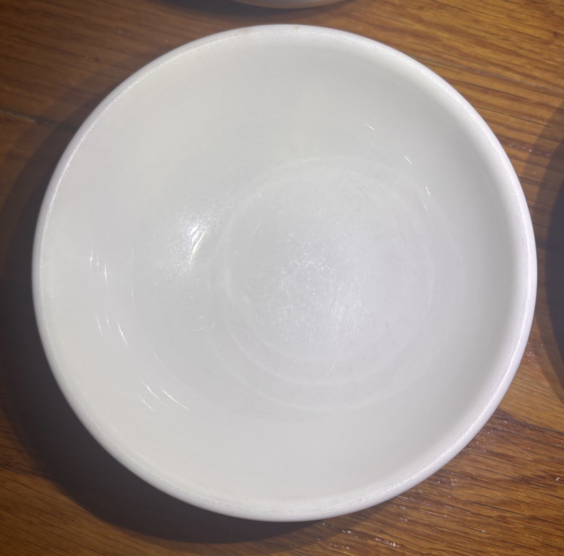 Set of 4 Russel Wright Iroquois Casual China White 5 1/4″ Cereal Bowls READ!!!