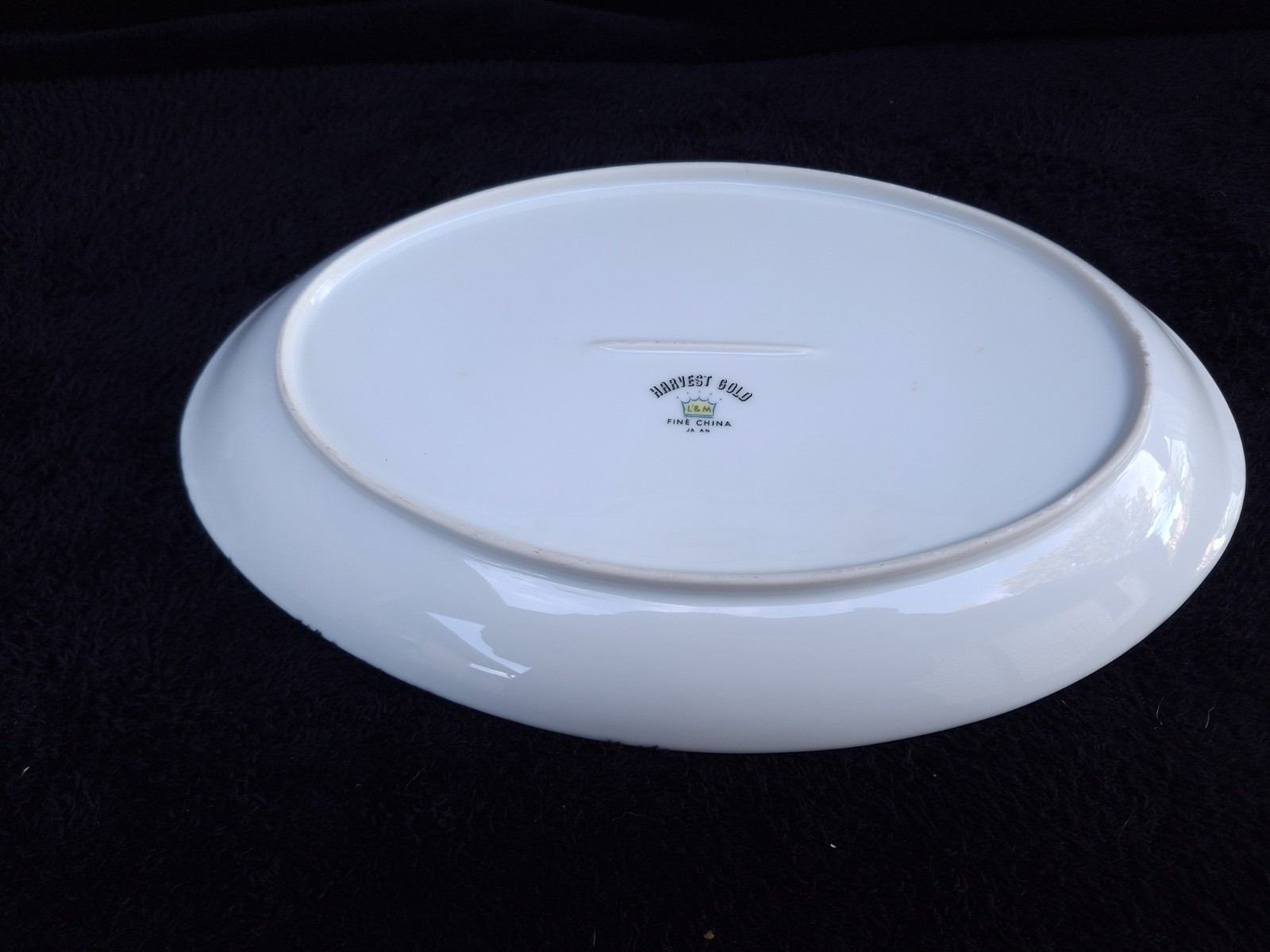 LIPPER & MANN (L&M)-HARVEST GOLD CHINA-PLATTER, BOWL,GRAVY ,SUGAR BOWL-4 PIECES