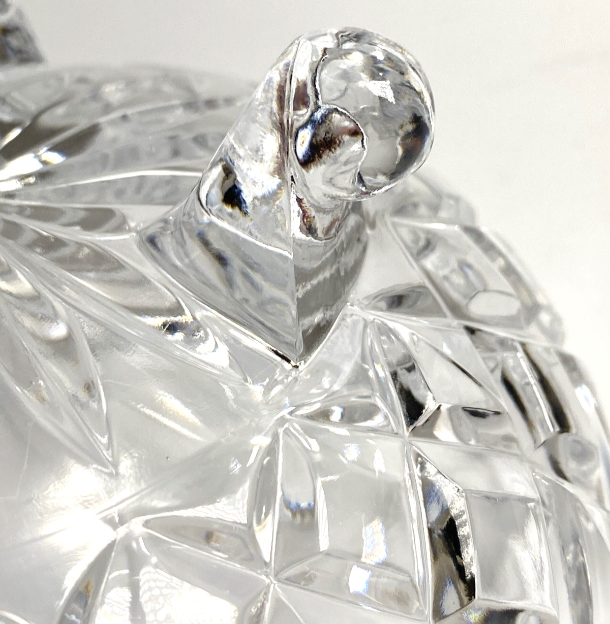 Pretty Three Footed Lead Crystal/Glass? Candy Dish/Bowl
