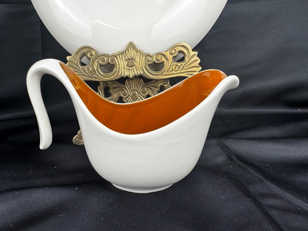 1950s Taylor Smith Autumn Harvest Ever Yours Wheat-Platter, Sugar & Creamer-3pcs