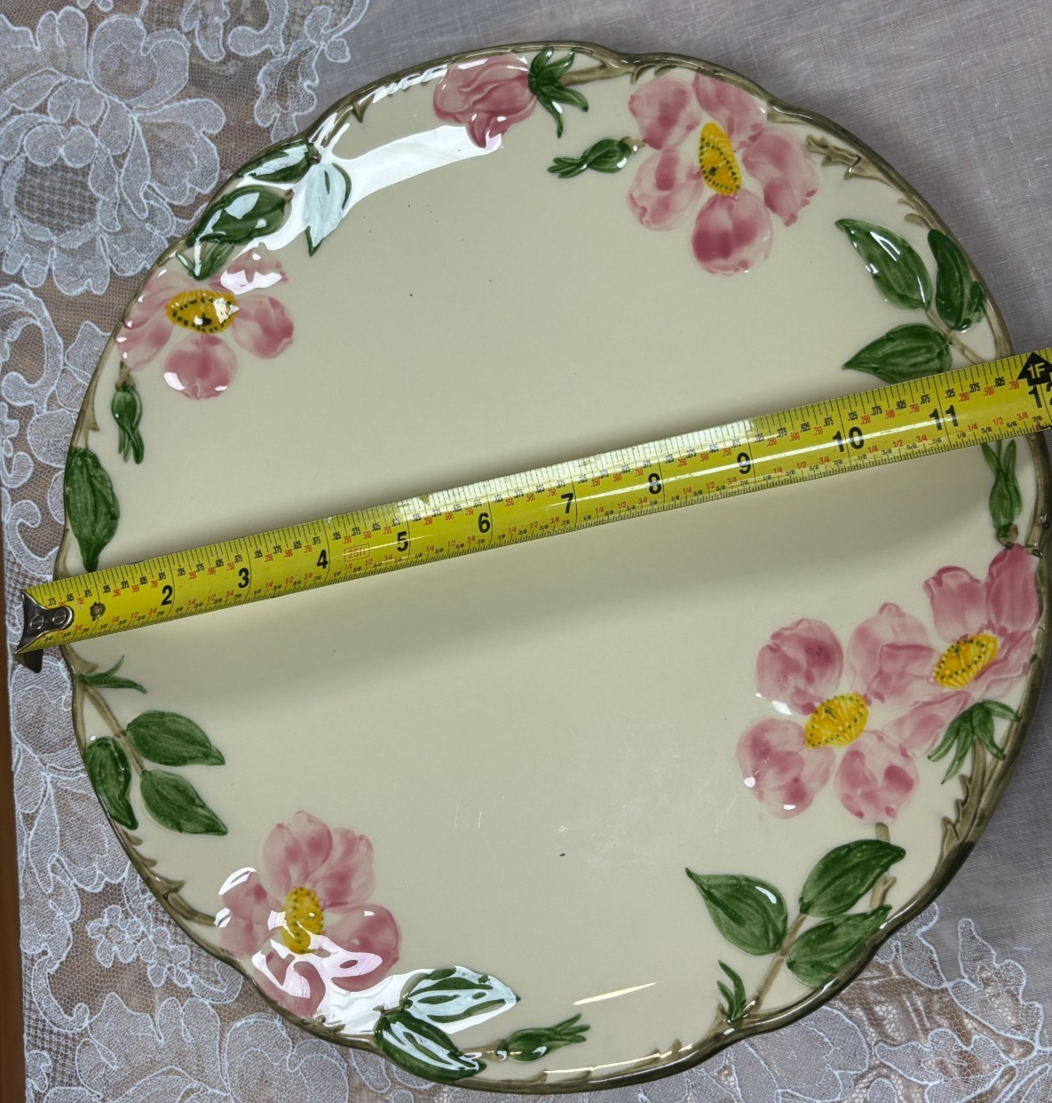 NEW-Vintage Franciscan- Dessert Rose- California -Serving Platter 11 3/4 inches