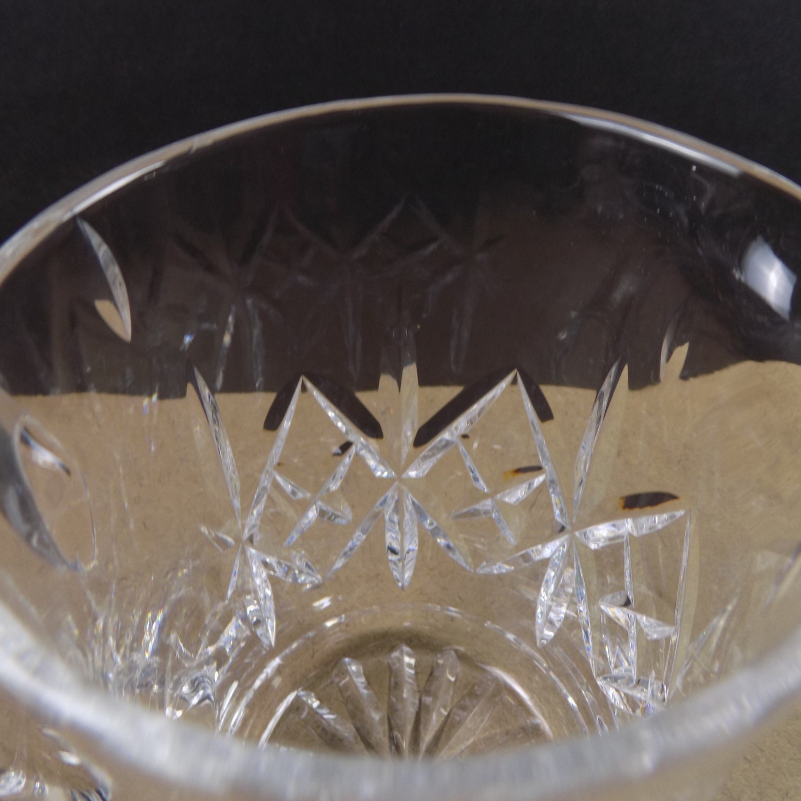 Waterford Crystal Pitcher Vintage Cut Diamond Ireland VGC 6.75″ Tall