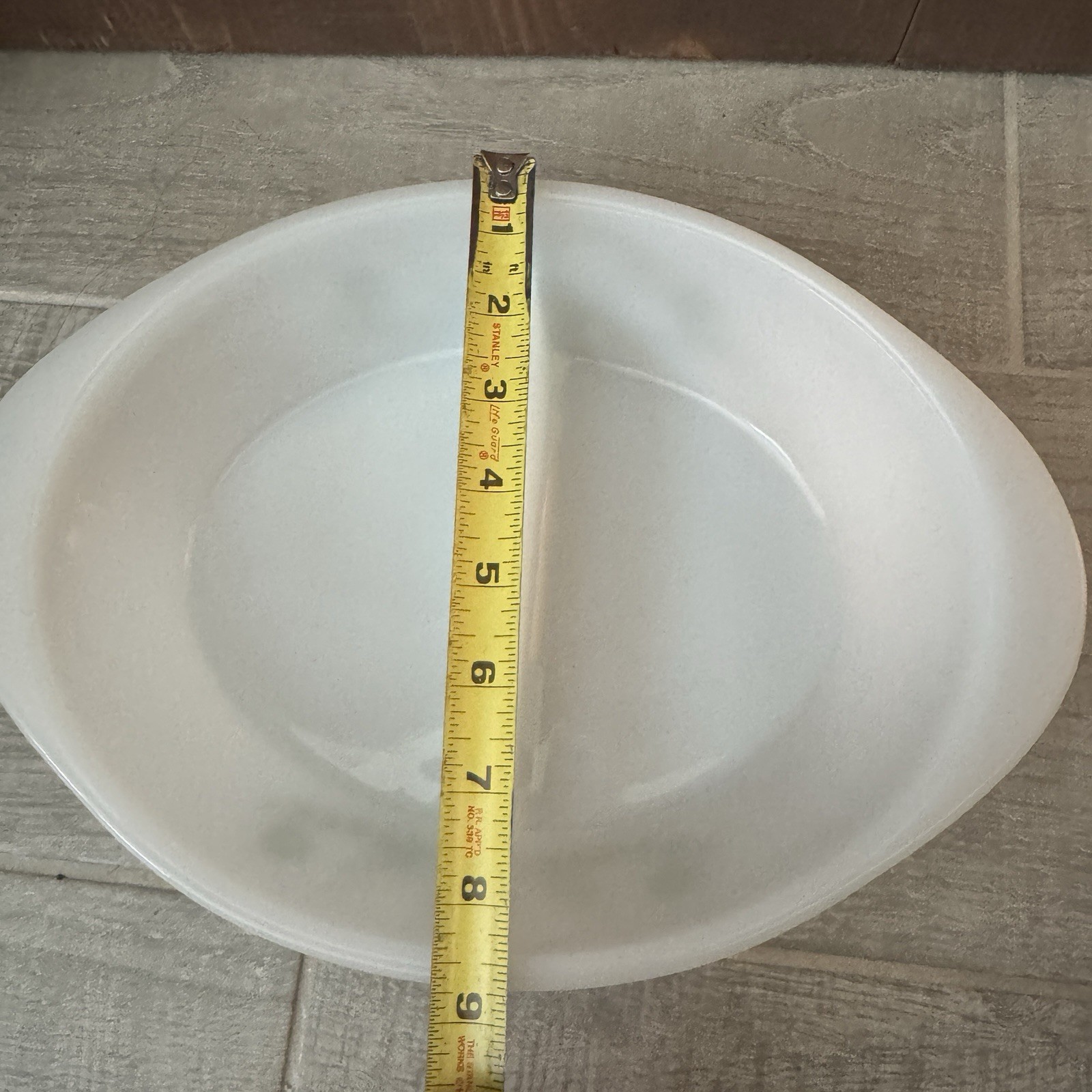 Vtg Green Daisy Glasbake Divided Casserole Dish J2352 Milk Glass Oval USA