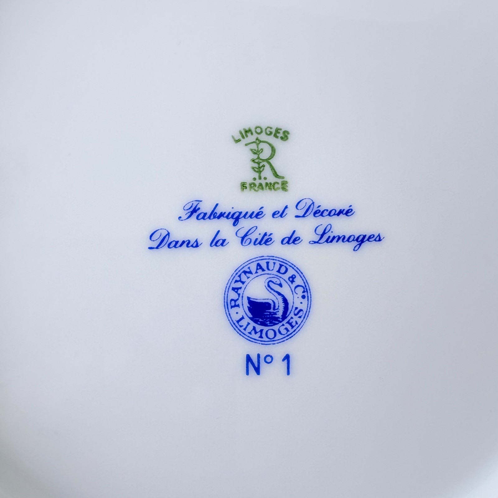 RAYNAUD Limoges SI KIANG Plate Full Set 6 [No.1 – 6] 22cm/8.7″