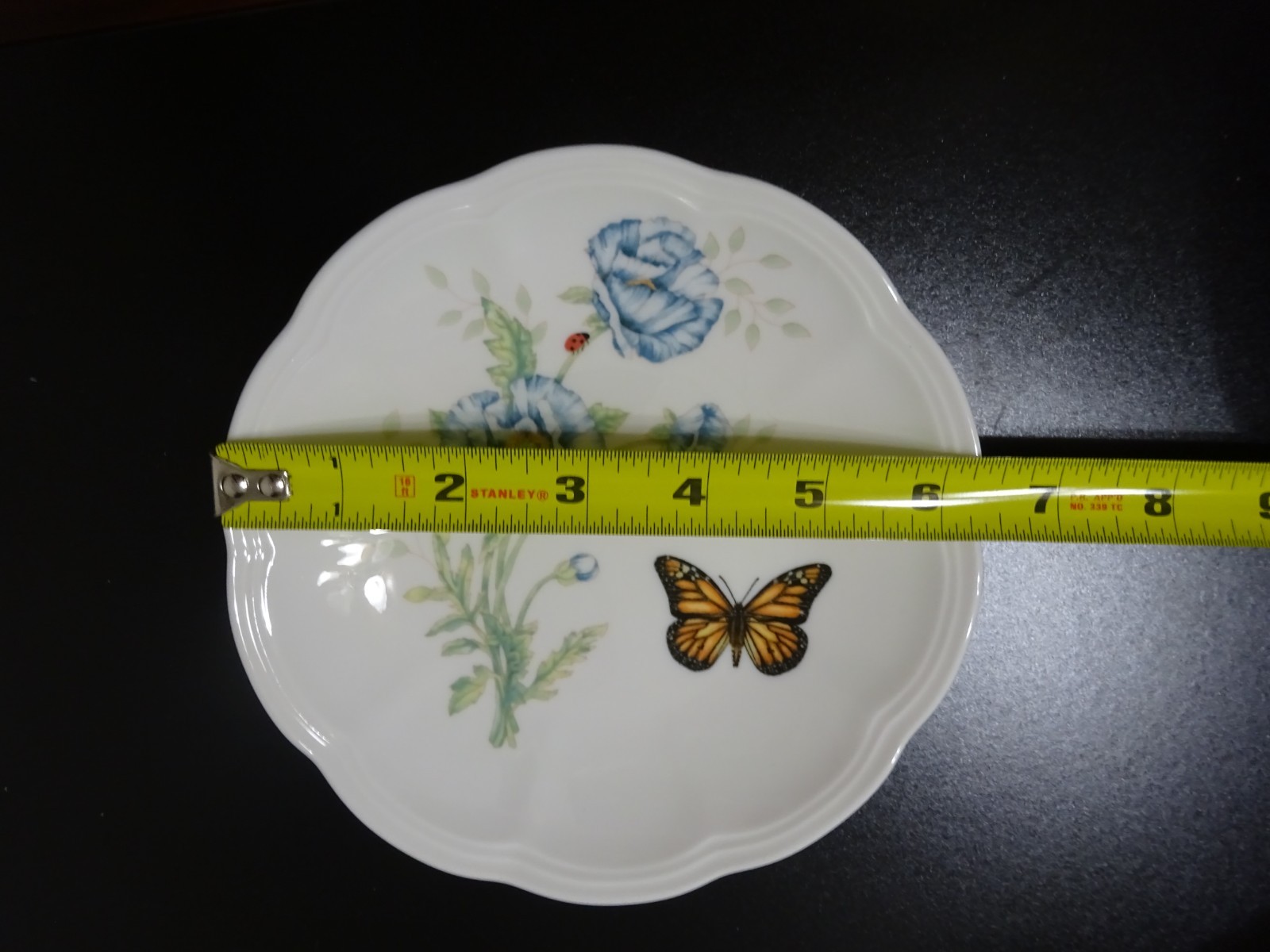 Lenox Butterfly Meadow Party Plates Set of 6 –6″ Porcelain–Box & Paperwork K40