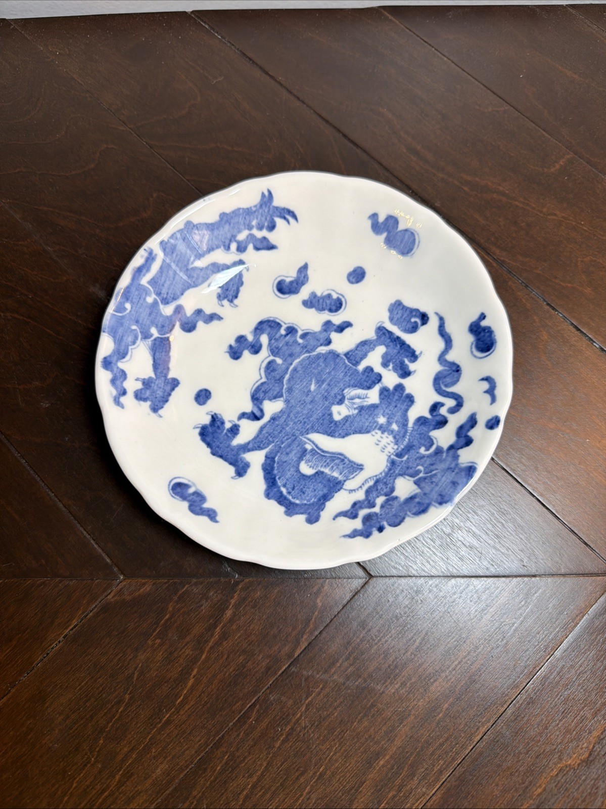Blue and White Coalport Dragon Pattern Bowl Made In England