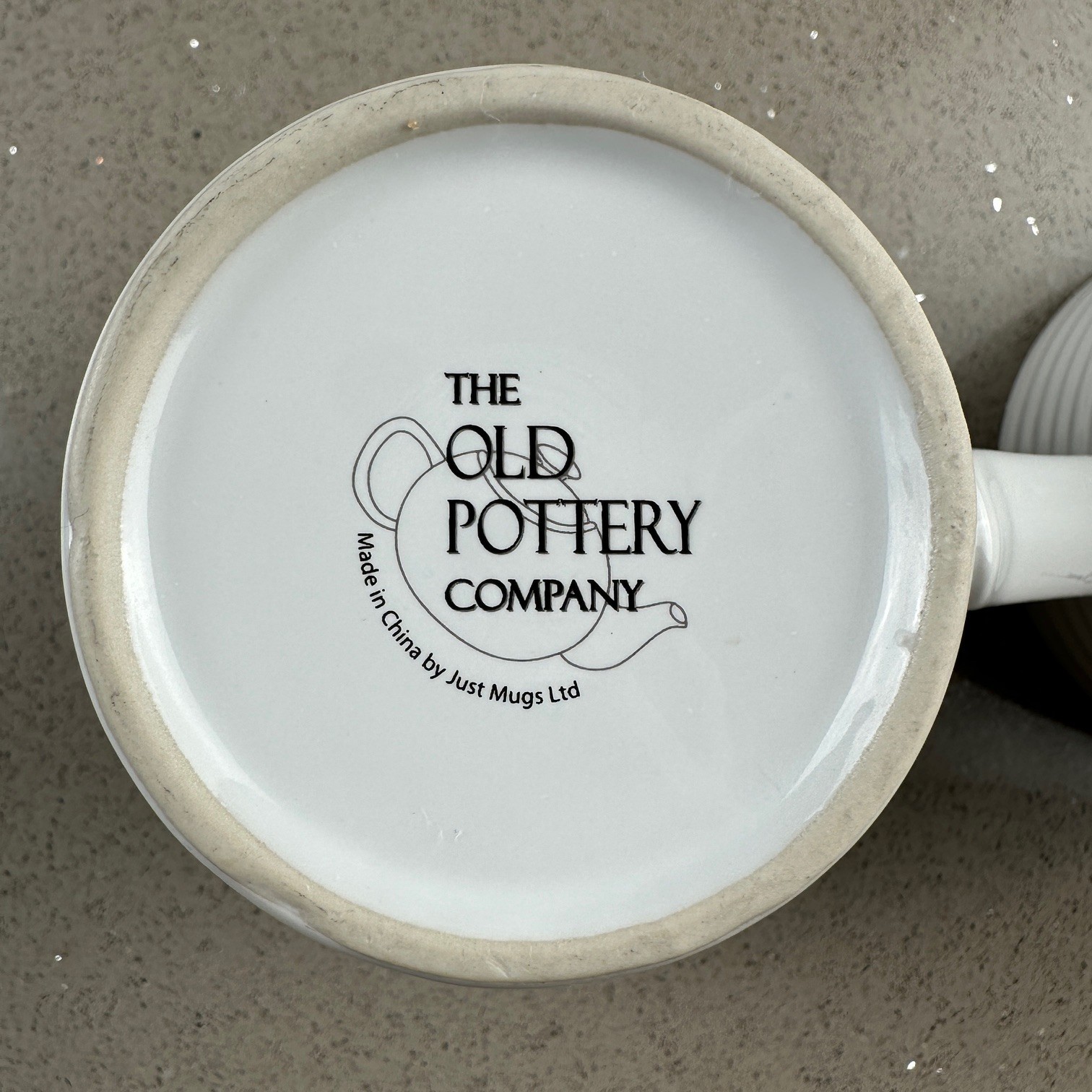 2 PACK The Old Pottery Company Inspirational Coffee Mug Live Well Laugh Often