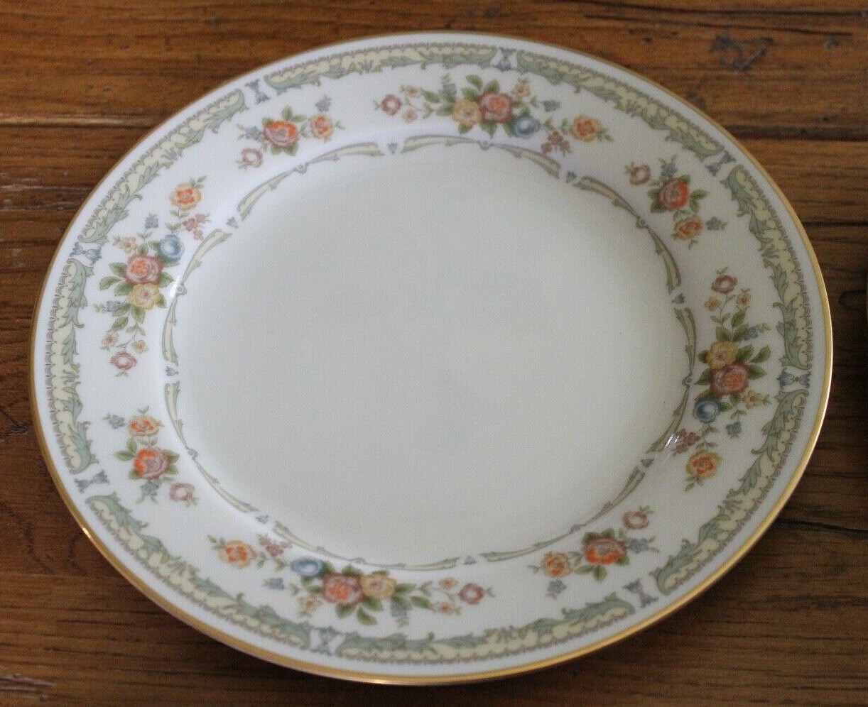 6 Noritake China Porcelain Floral HOMAGE Salad Plates #7236