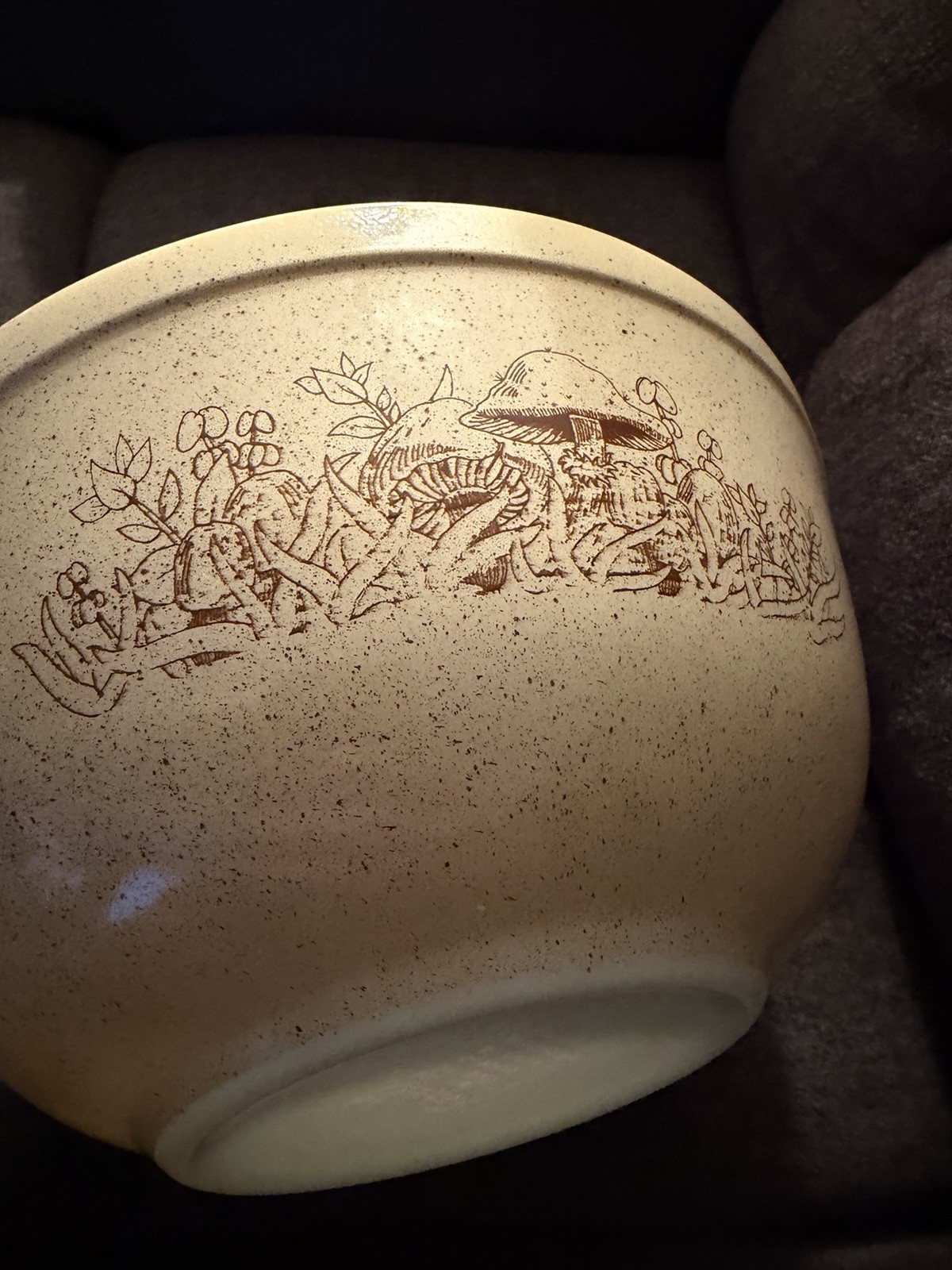 Vintage Pyrex Forest Fancies Mushrooms #403 Mixing Nestingbowl 2.5 Qt