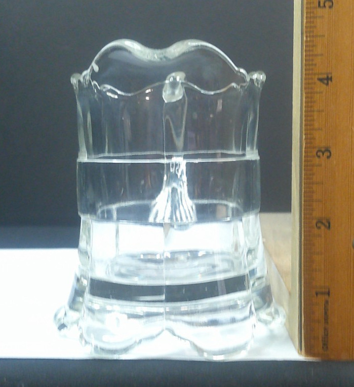 Riverside Glass Works, Ranson, # 500, Creamer, USA, Clear, EAPG, c1899, ExCd