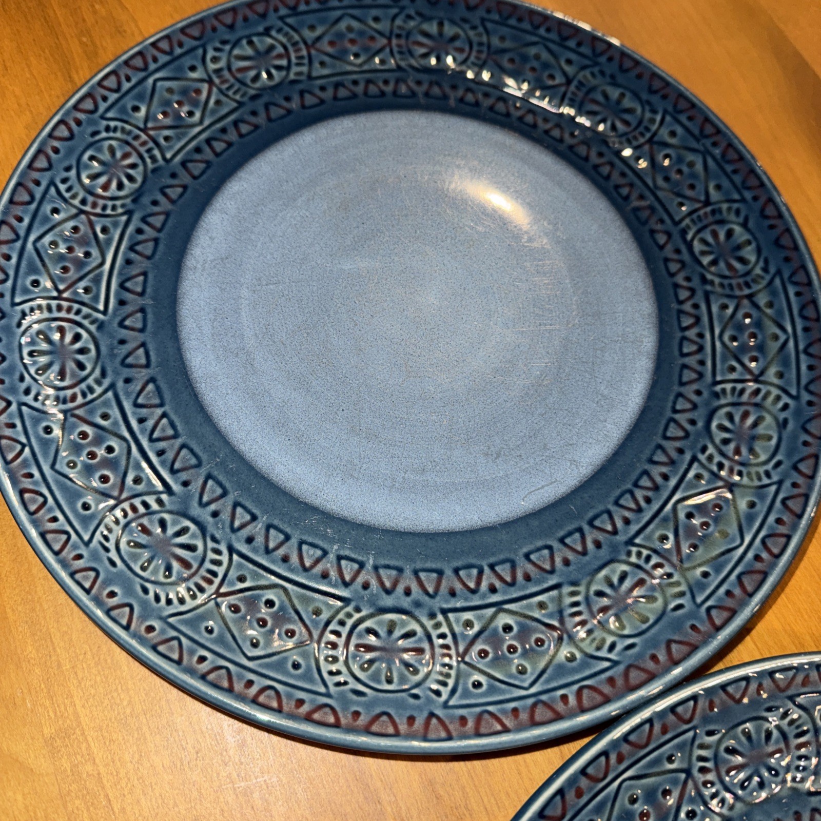 Threshold Kingfield Stoneware Dinner Plates 10.6in Discontinued Set of 4 Target