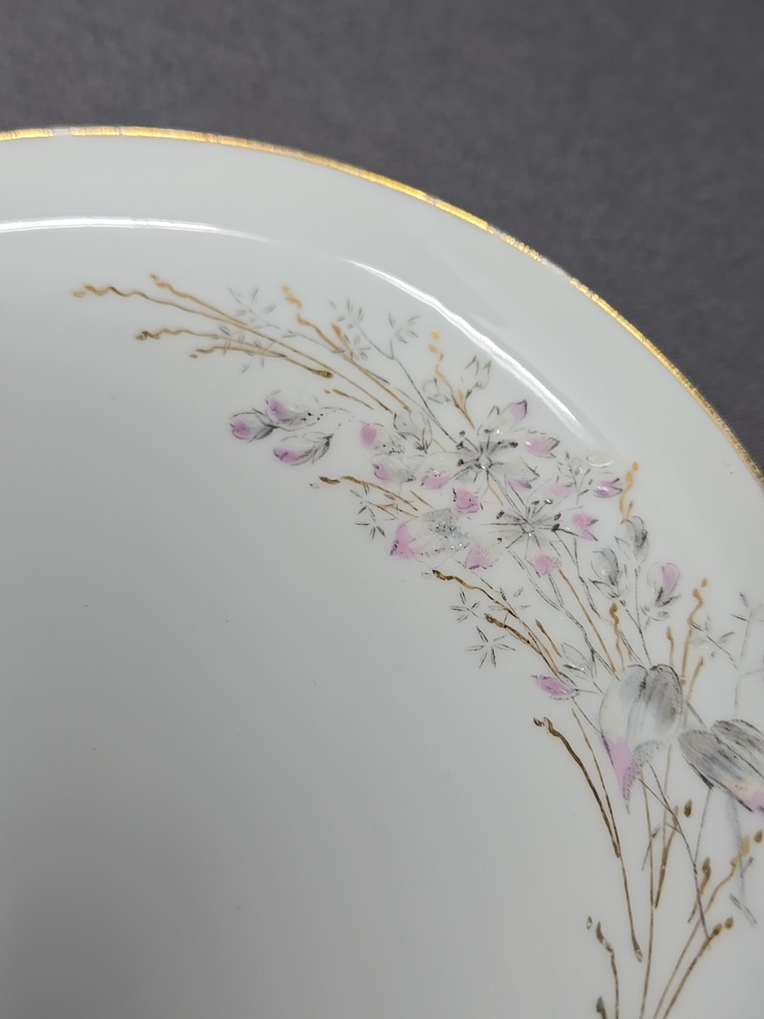 Charles Field Haviland Limoges Leaf Handle Demitasse Cup & Saucer 1868-81