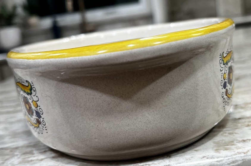 Auth. Ceramic Nova Deruta Pottery Serving Bowl/Baking Dish Raffaellesca Dragon