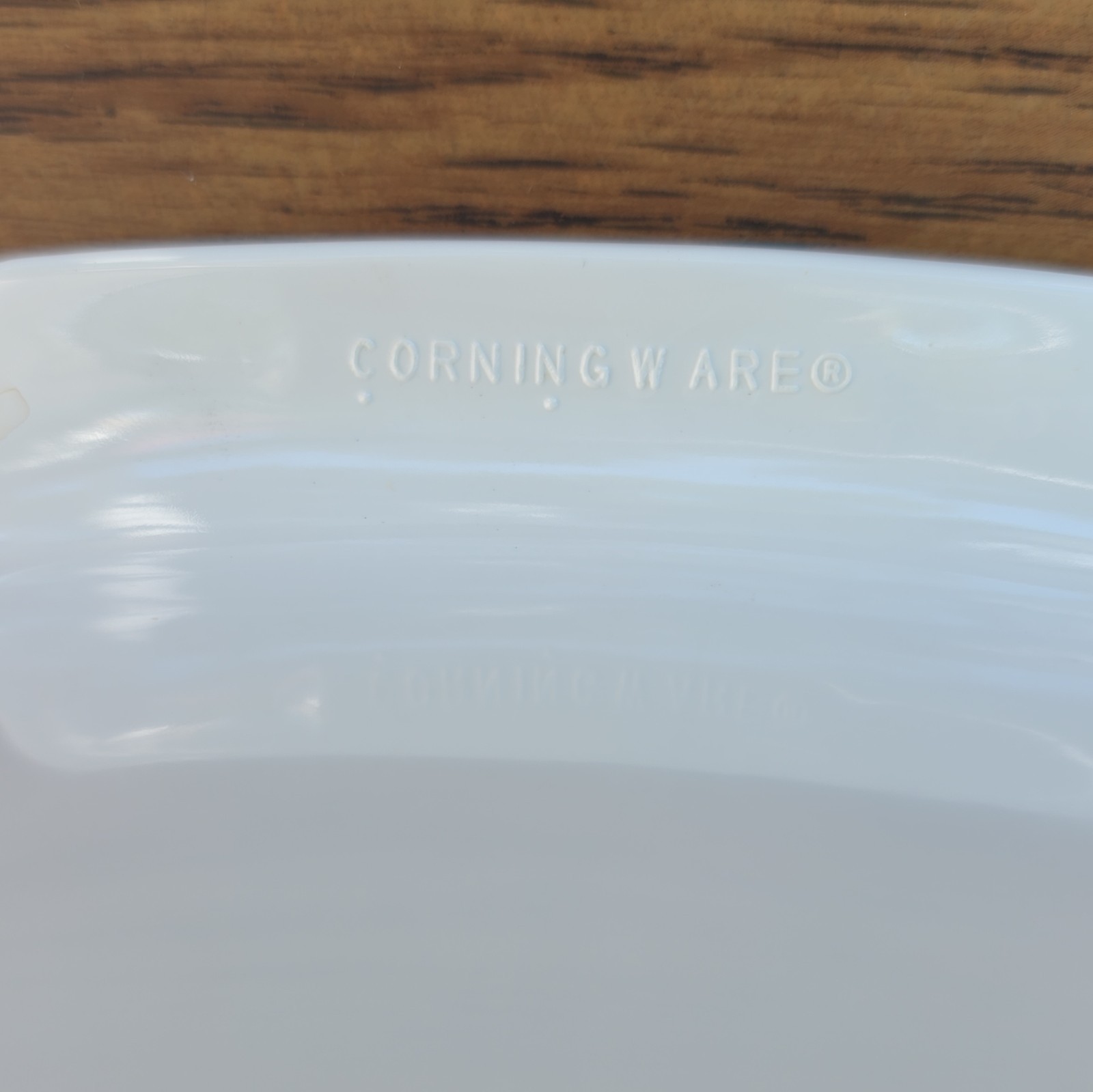 CorningWare White Floral Rectangle Casserole Dish Ceramic Glass Lid Handles