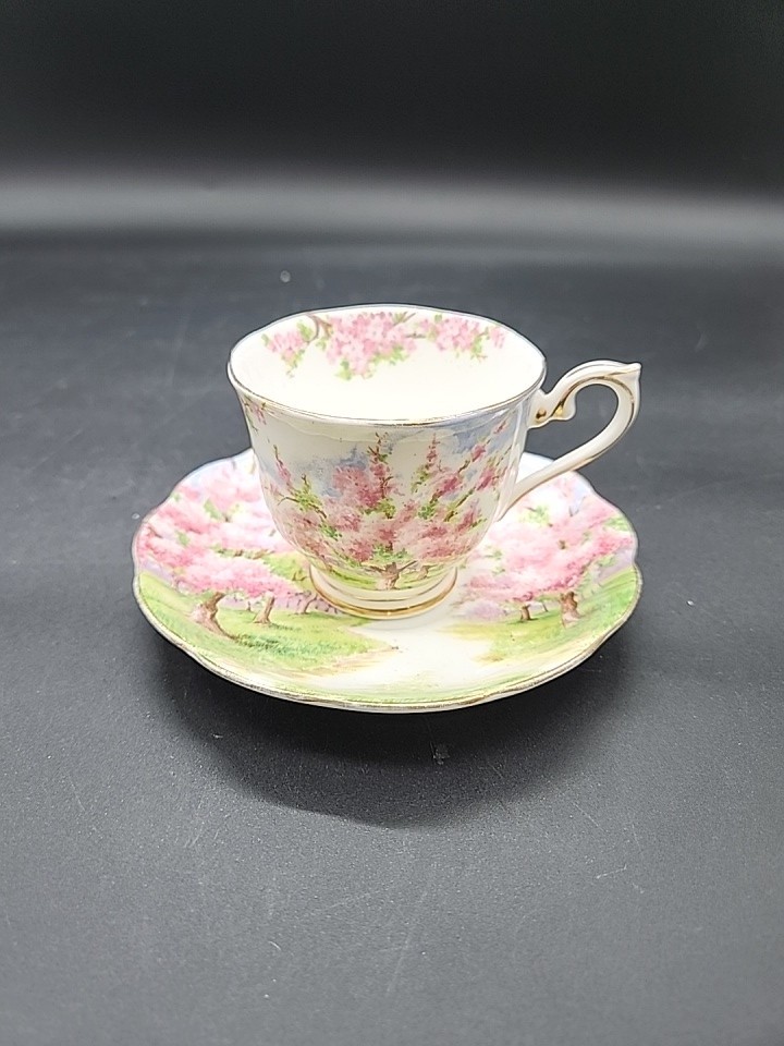 Vintage Royal Albert Blossom Time Teacup and Saucer Bone China