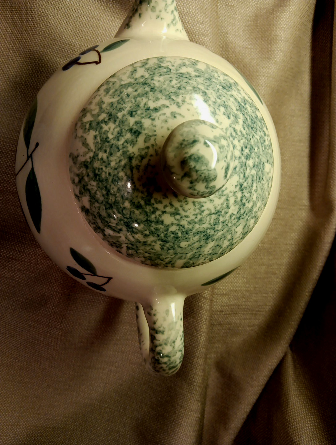 Hartstone Pottery Fruit Salad Teapot Stoneware 1989 Country Cottage Vtg Farm🥀