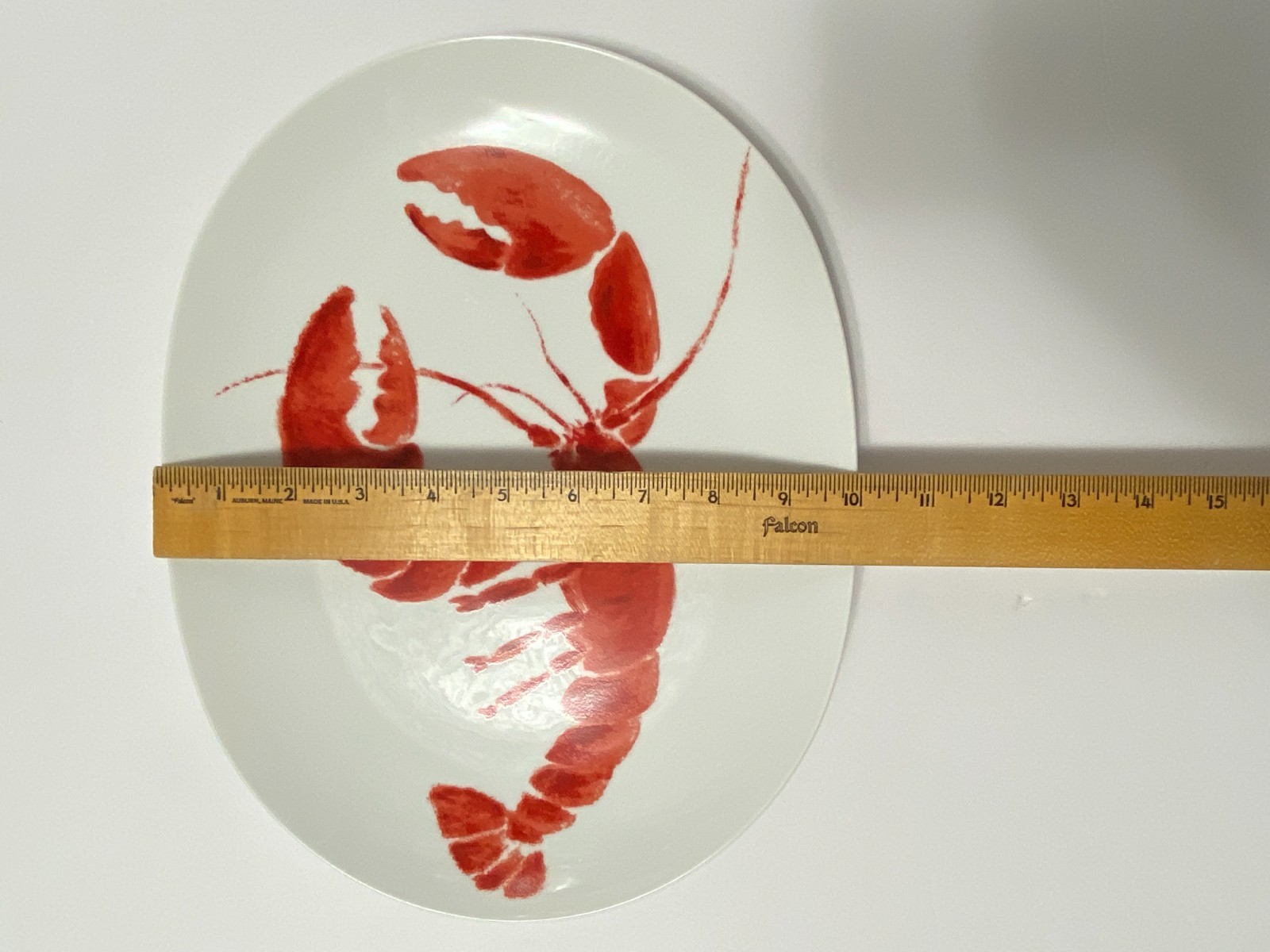 Lobster Serving Platter Studio Nova Red Oval Plate Fine China Y0723 12.5″ x 10″