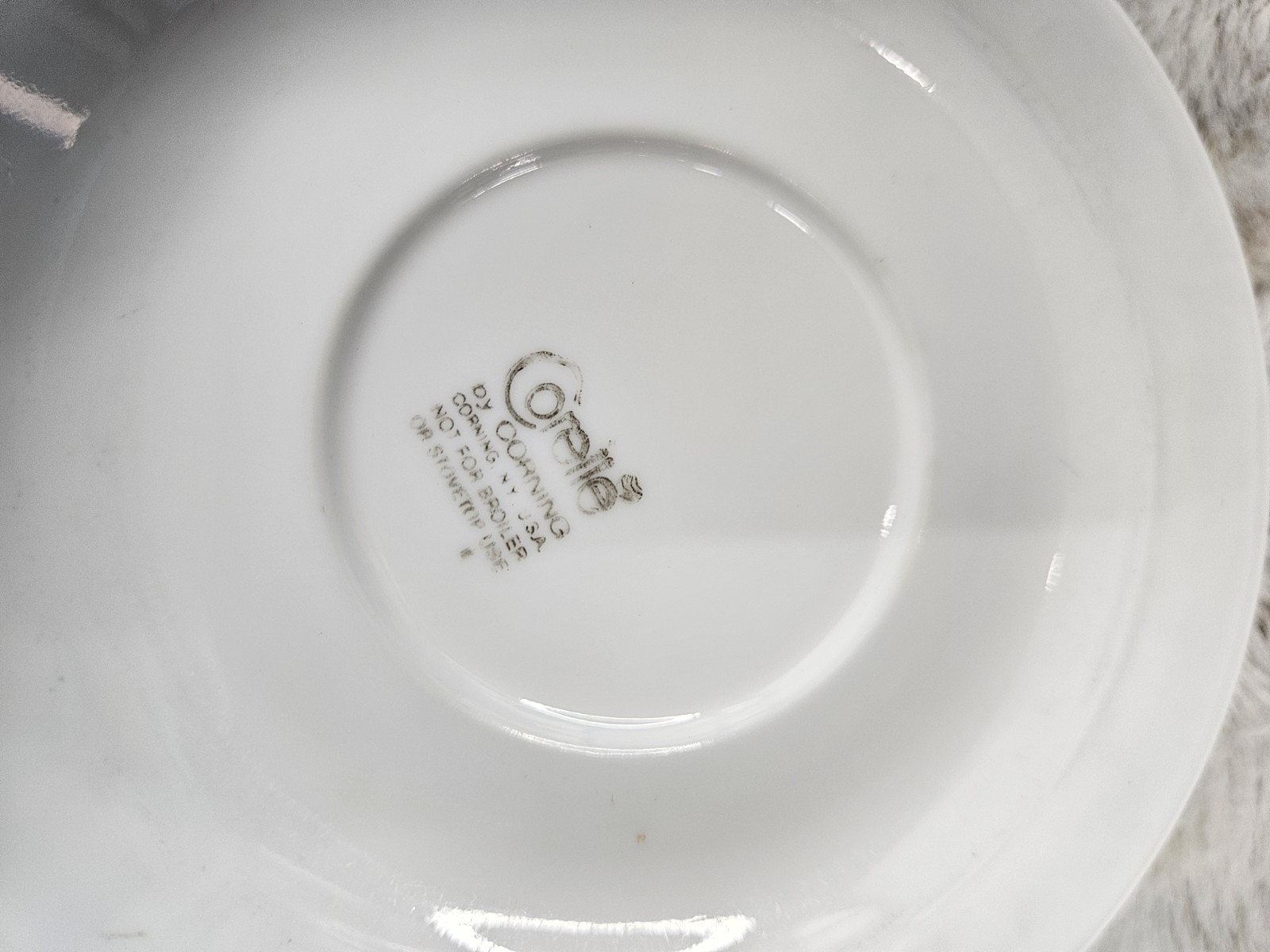 Vintage Corelle Old Town Blue Onion Set of 4 Hook Handle Cups & Saucers Mugs USA