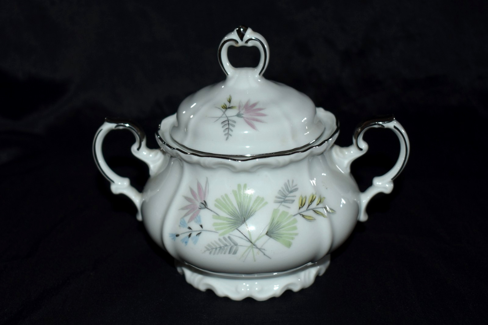 Vintage EDELSTEIN Maria Theresa Bavaria Germany Sugar Bowl