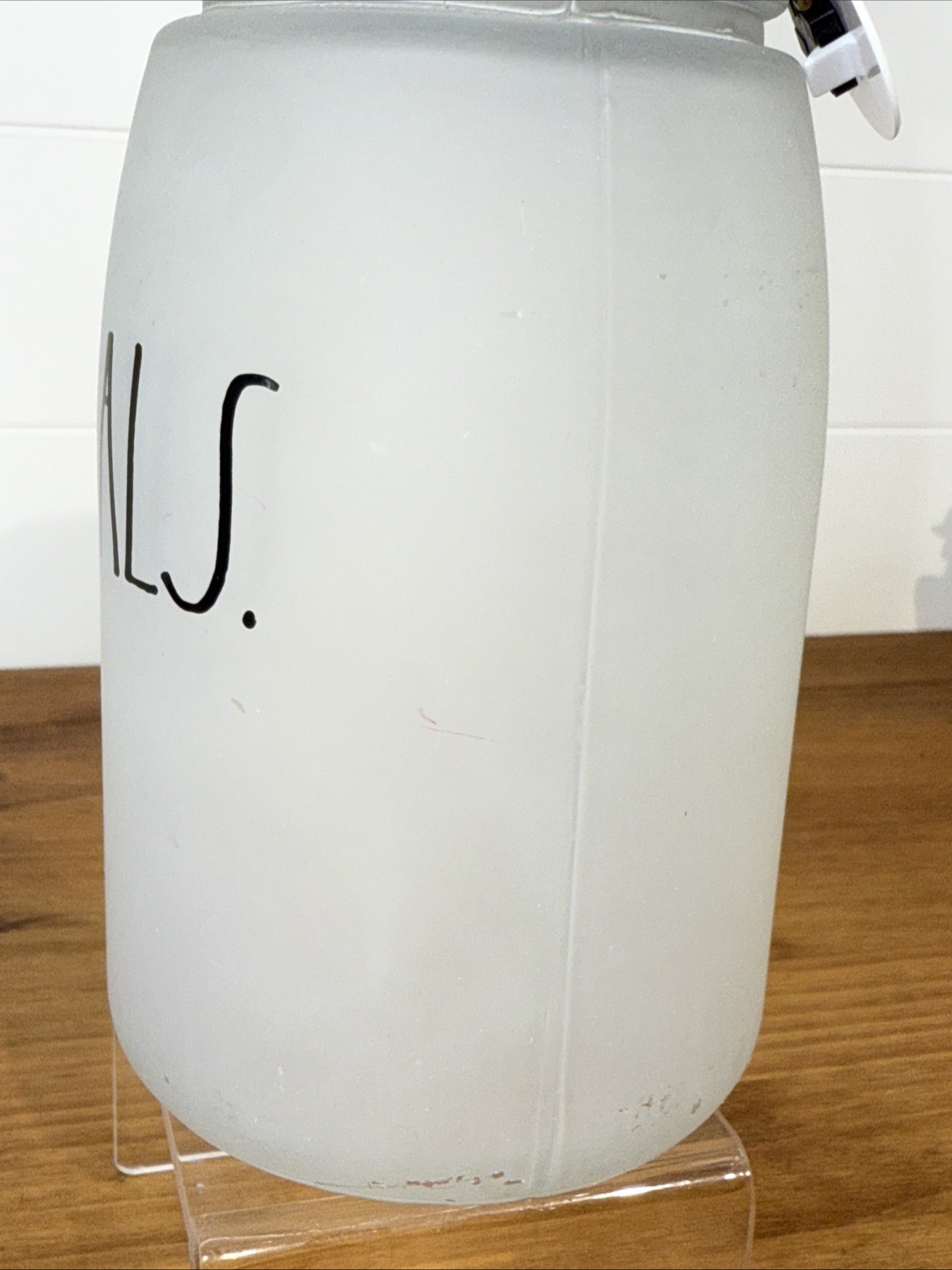 Rae Dunn “GOALS” Frosted Lighted Mason Jar Accent Lamp Home Decor EUC