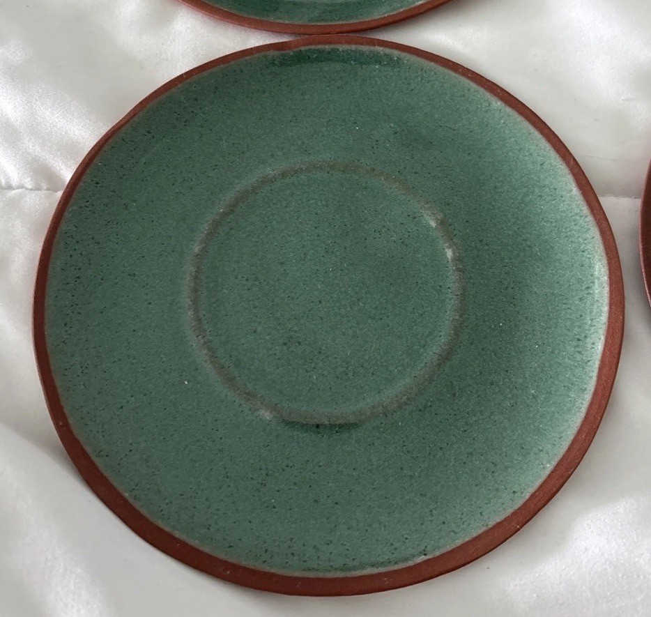 Beatrice Albert for Albert Of Georgia Southern Harvest Pottery Set Of 4 Saucers