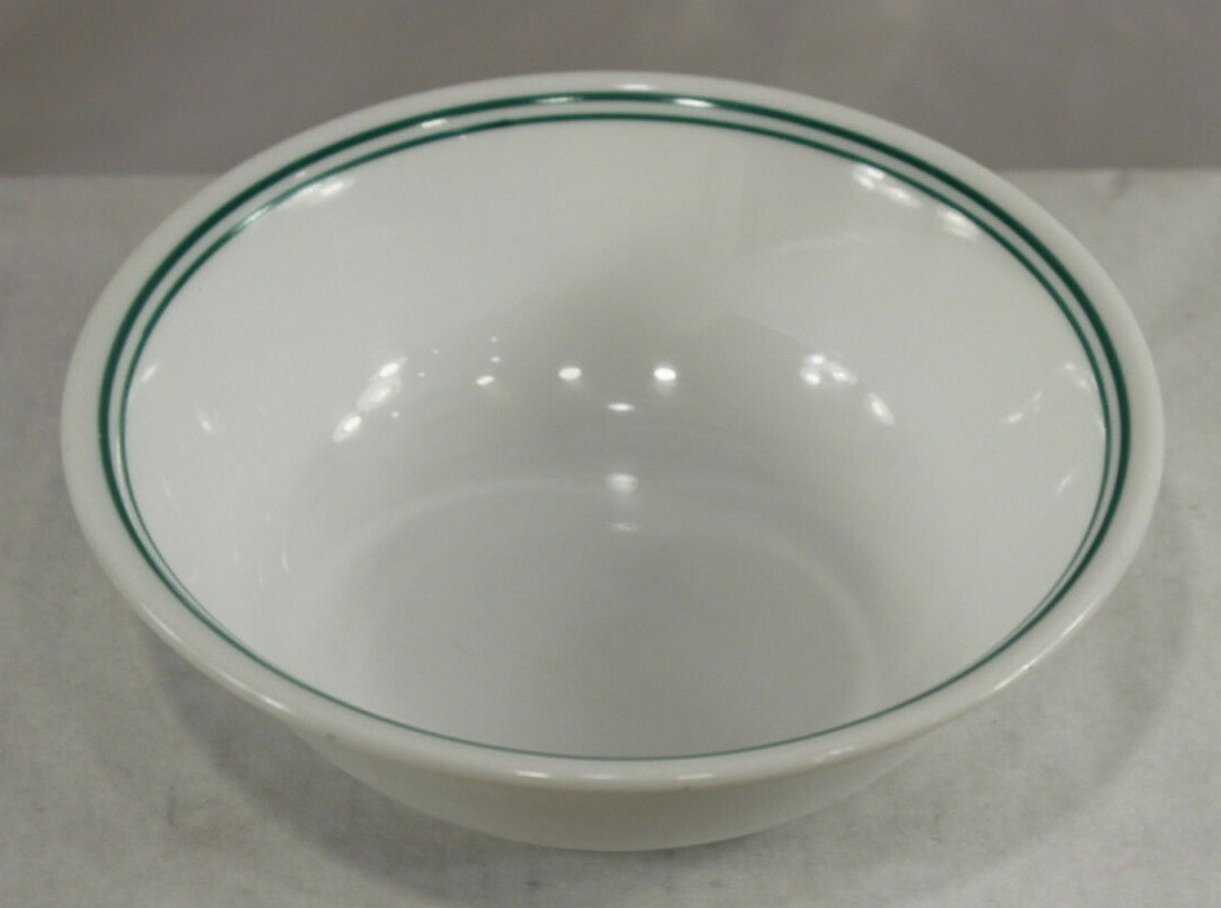 1 Corelle ROSEMARIE 6 1/4″ Cereal Soup Bowl (2 double green bands rings)