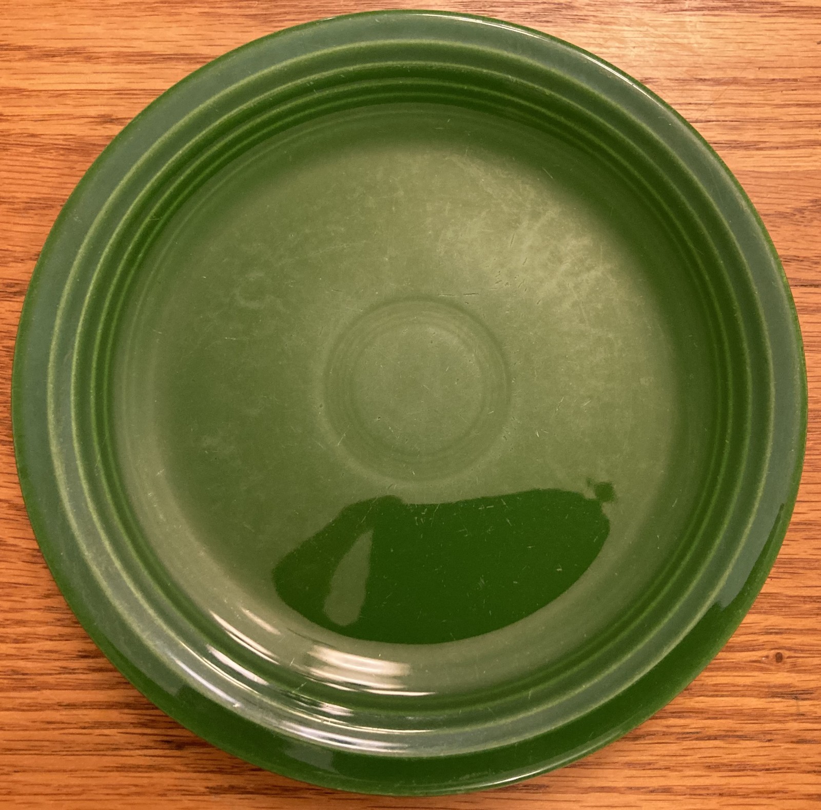 Vintage Fiestaware – 7″ (7 7/16″) salad plate in 1950s forest green (1951-1959)