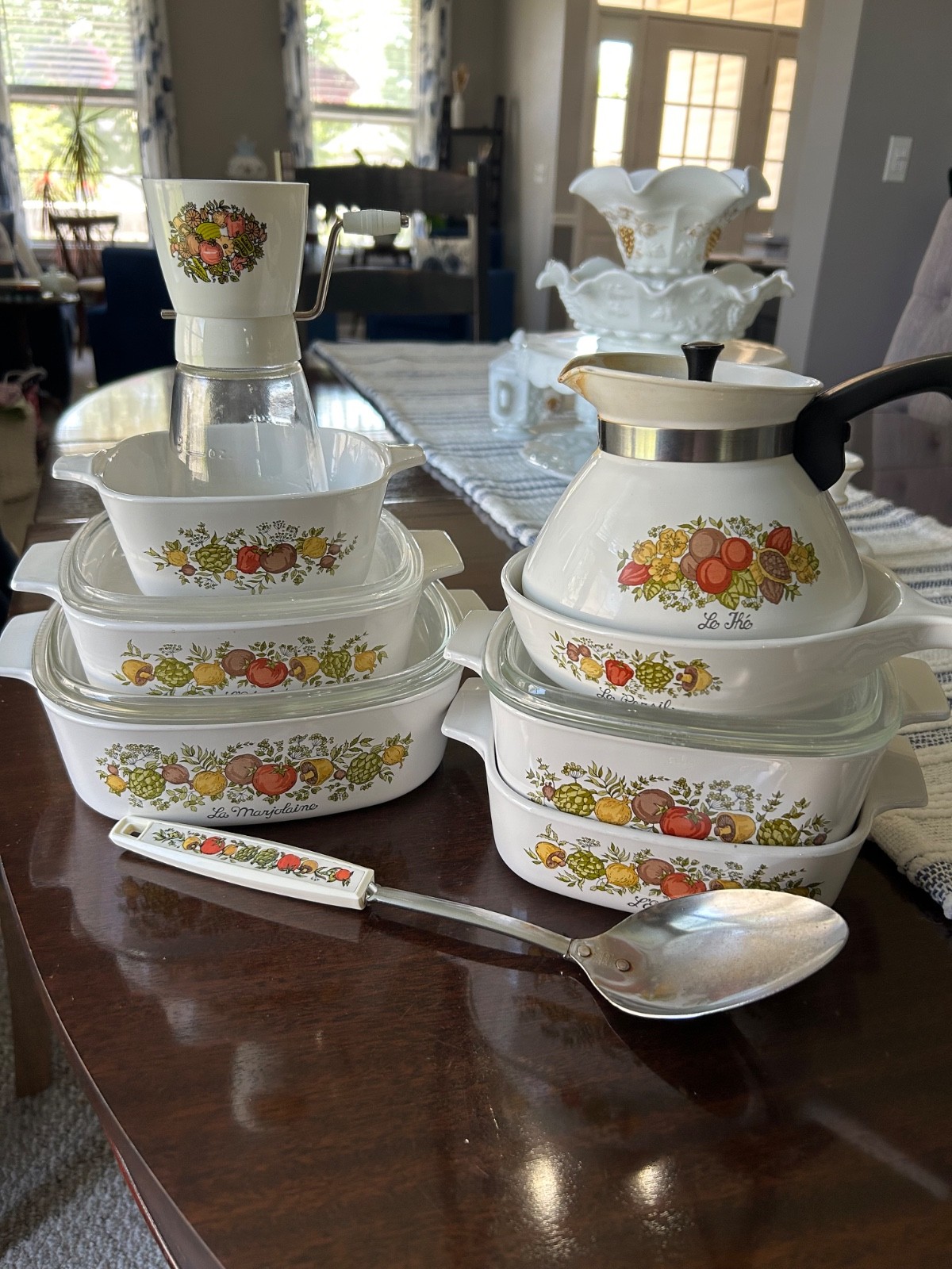Vintage Corning Ware Spice of Life 12pc Set 5 Casserole, Menuette, Tea Pot, Etc!