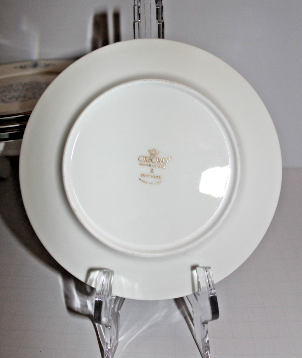 Set of 6 Vintage Oxford Bryn Mawr Bone China 8 1/4″ Plates