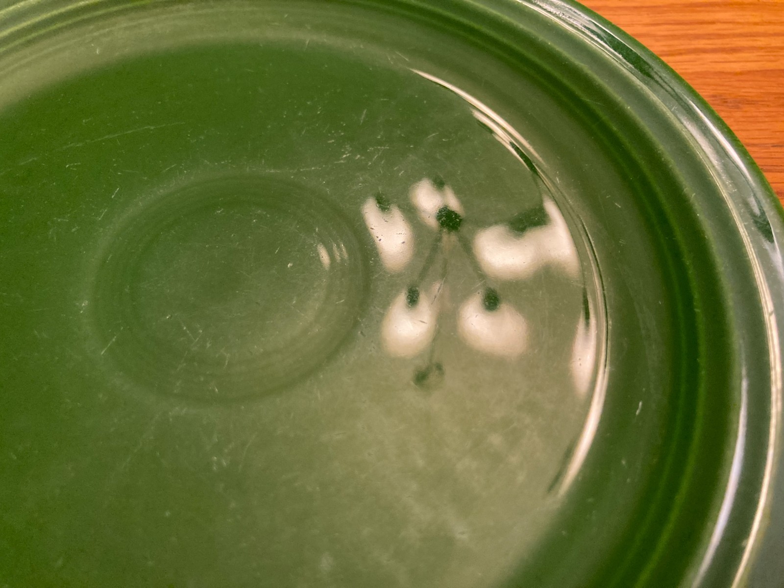 Vintage Fiestaware – 7″ (7 7/16″) salad plate in 1950s forest green (1951-1959)