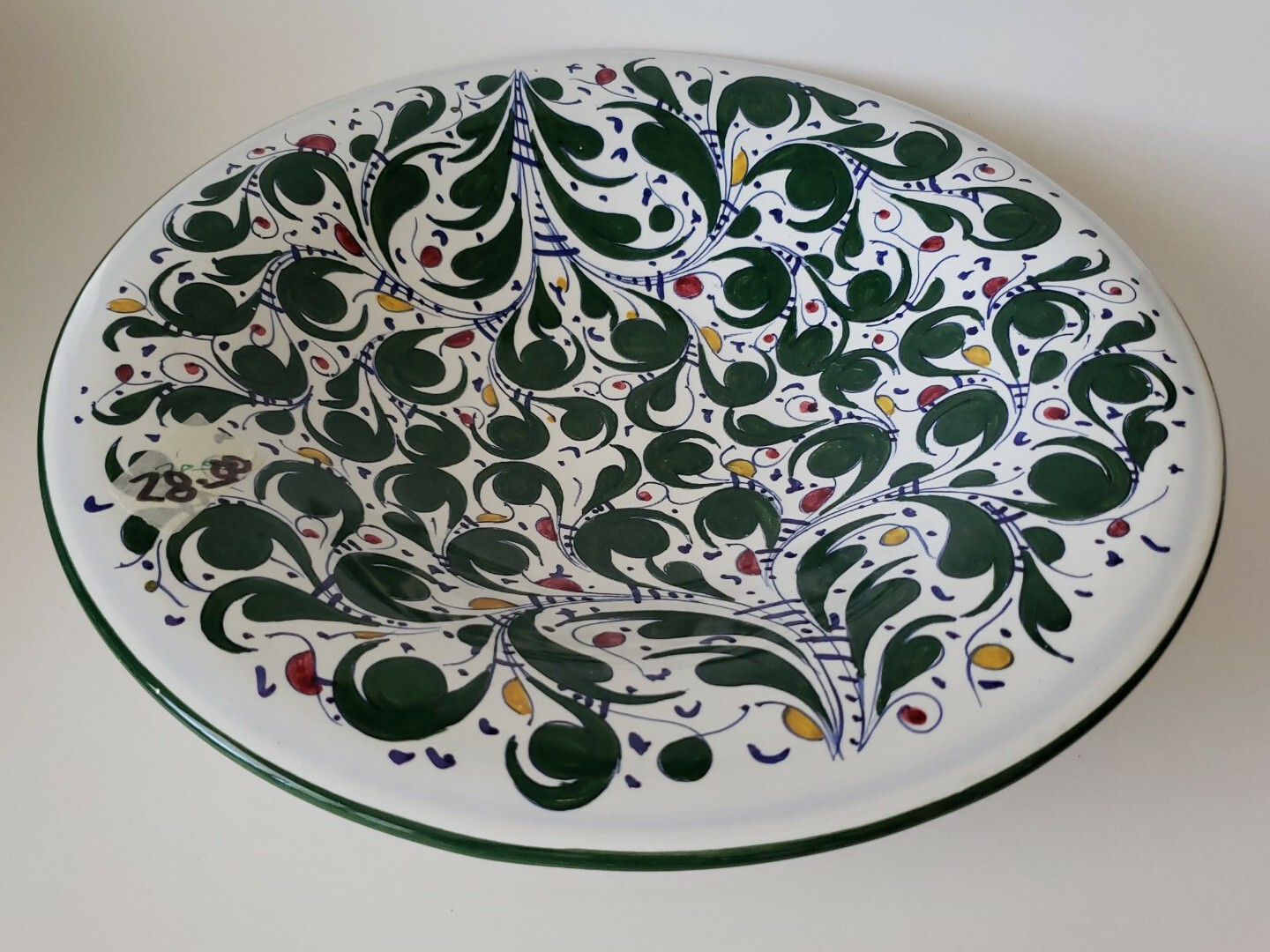 Ceramica Fruit and Leaves 13″ Pasta Serving Bowl