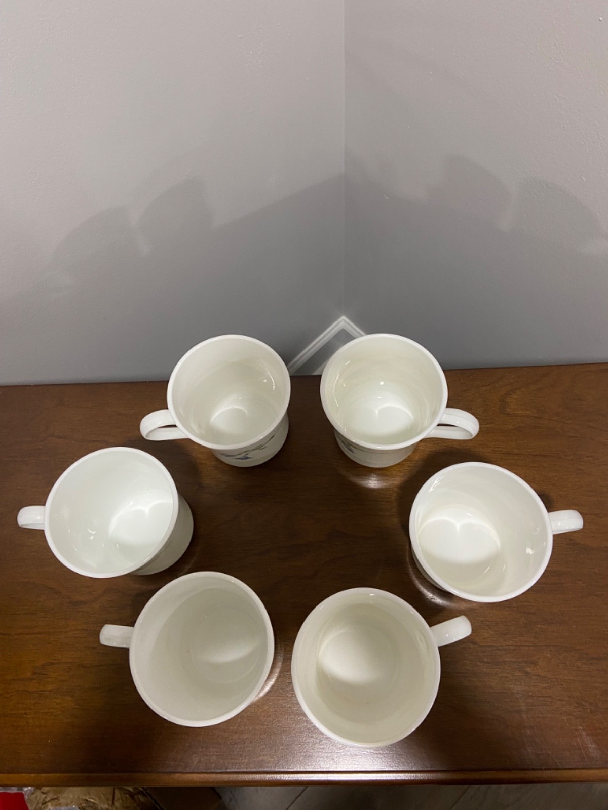 Vintage (1994-97) Corning Blue Dusk Coffee Cups Set of 6 EUC!!!
