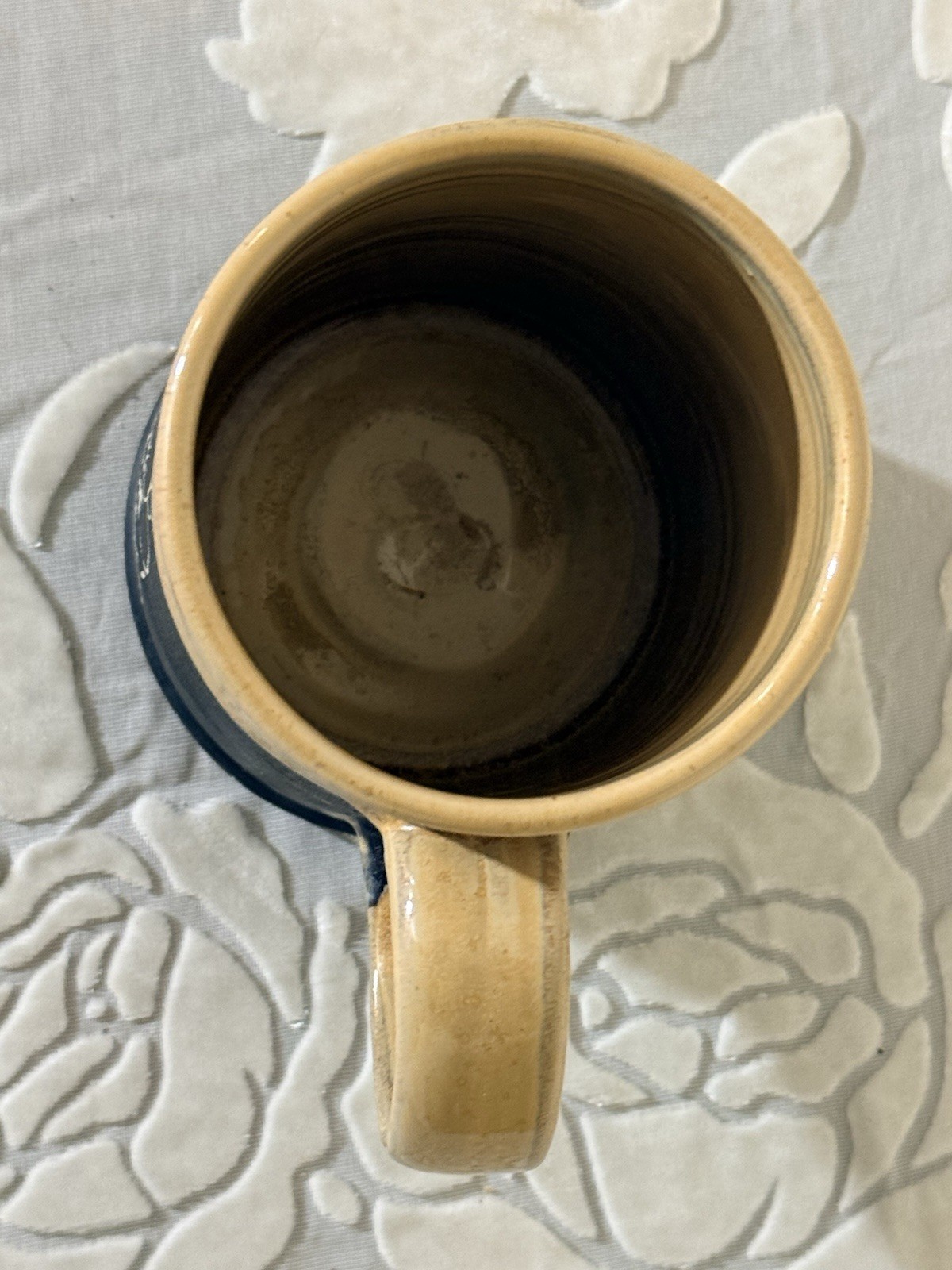 Pitch Pine Pottery Handmade Ceramic Mug Bee Floral