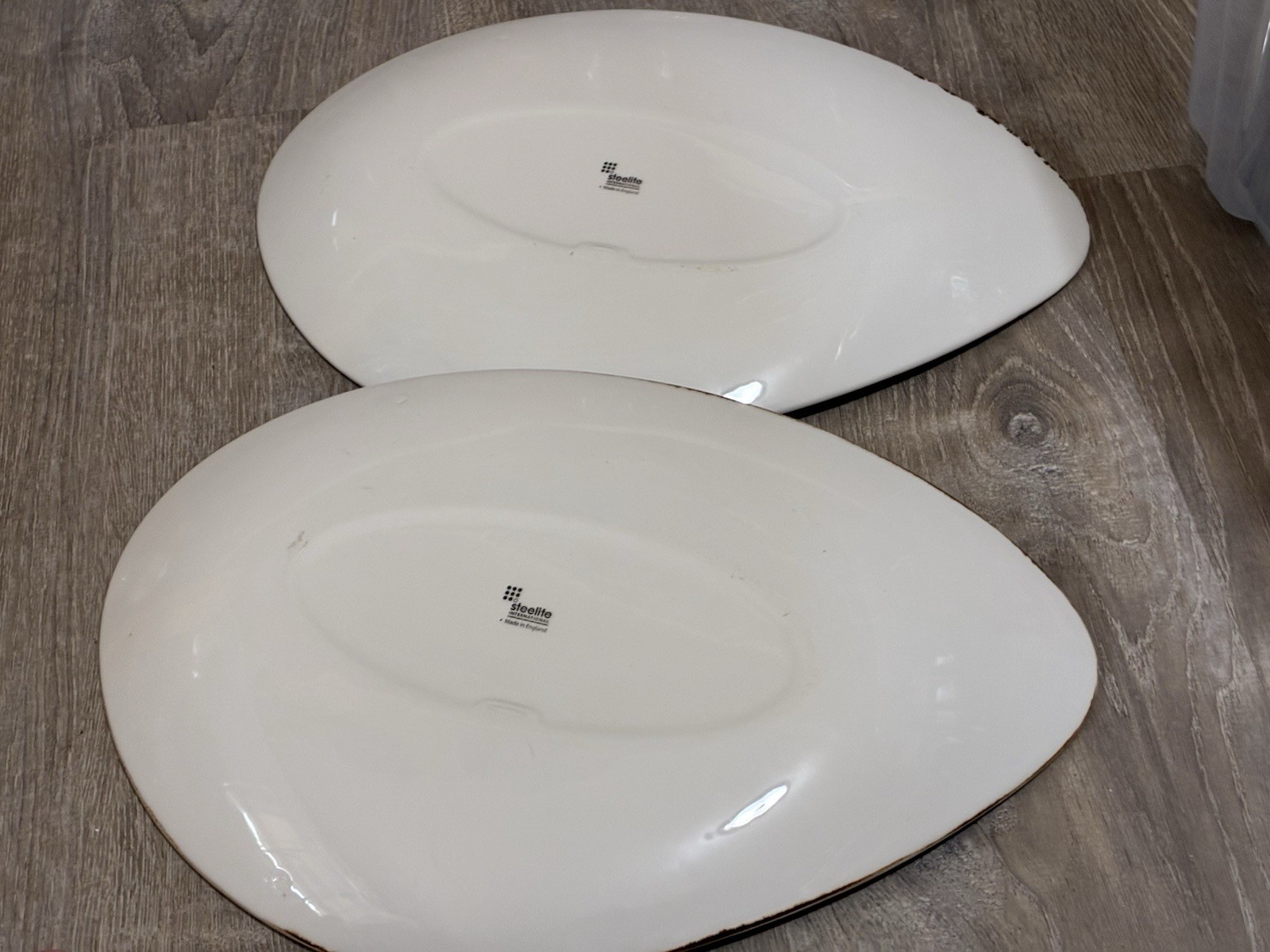 Steelite Blue Dapple Oval Serving Platters Set of 3 England Restaurant China