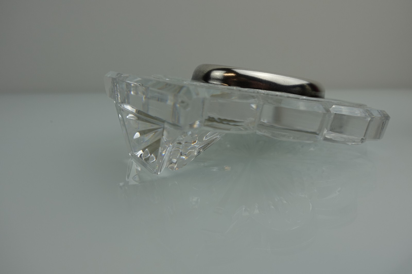 Waterford Crystal Small Mini Silver Framed Oval Picture Photo Frame – See Pics