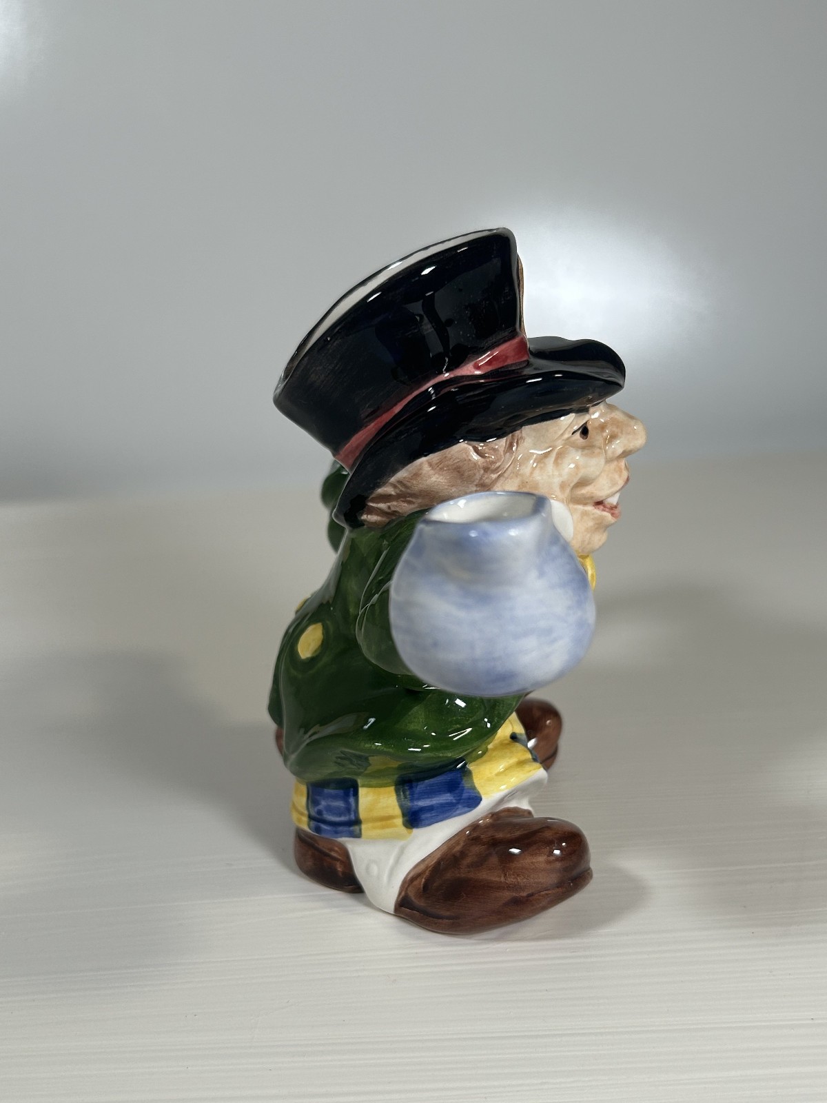 Fitz & Floyd Mad Hatter Creamer Pitcher 1992 Alice in Wonderland Chip