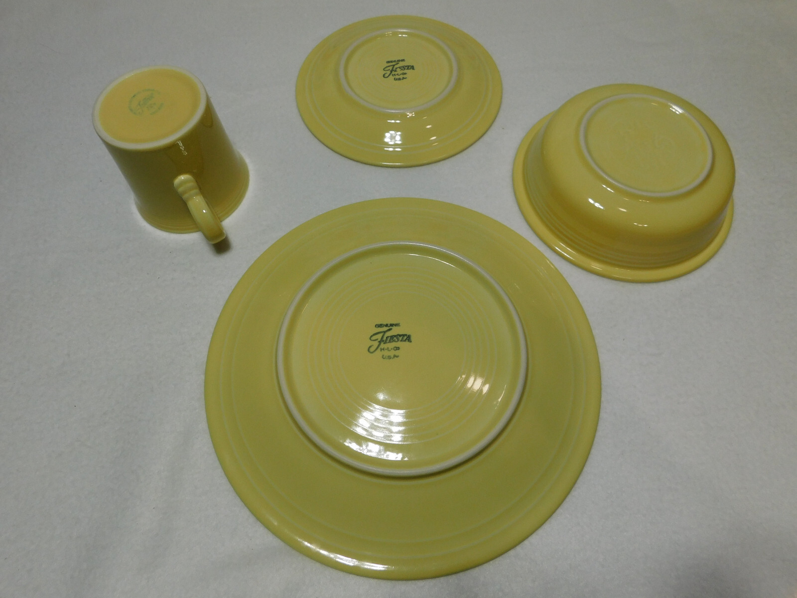 Fiesta Four Piece Place Setting Yellow