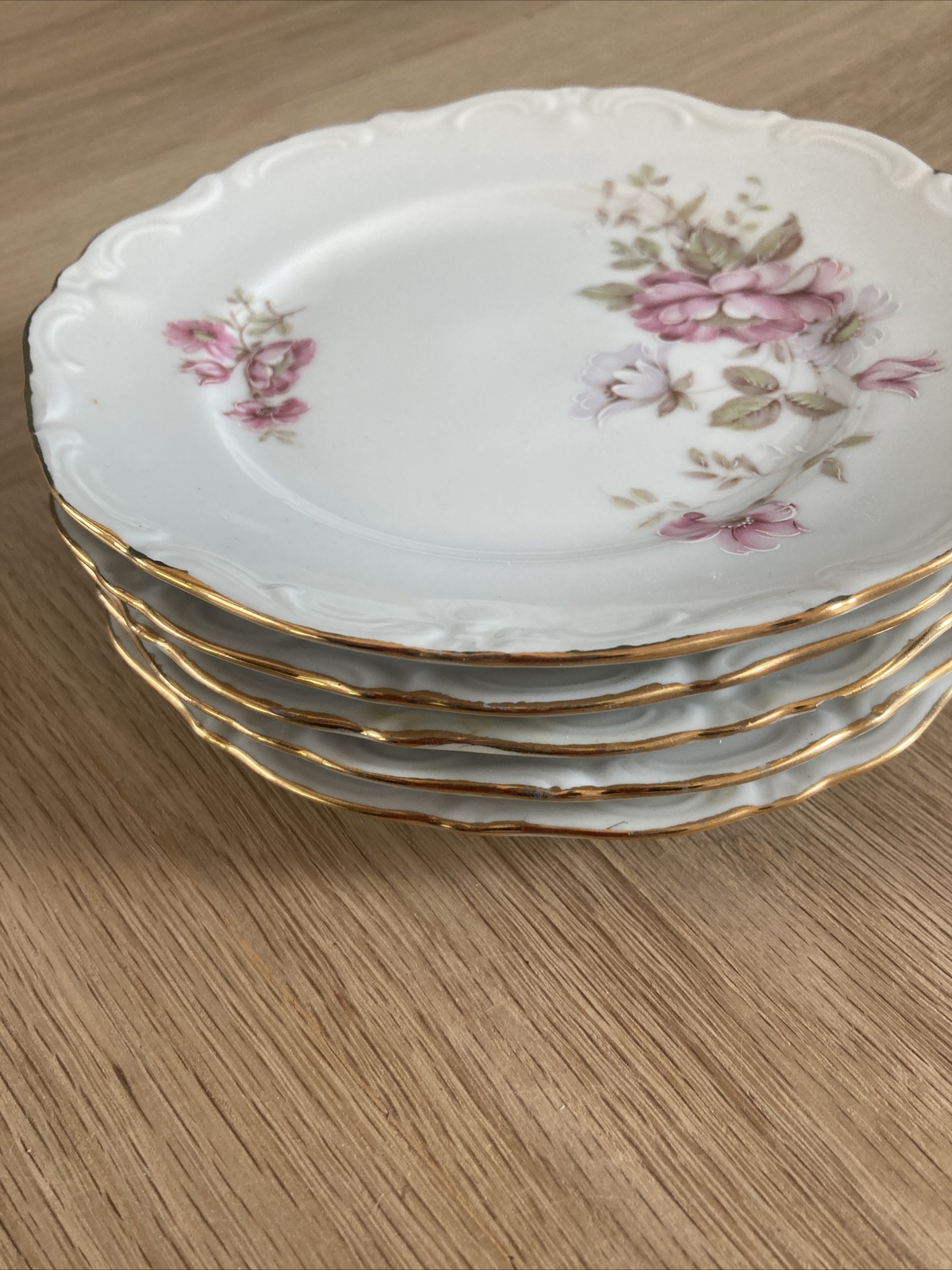 Lot of 5 Mitterteich Bavaria DOGWOOD desert Plate (s) 6,5”