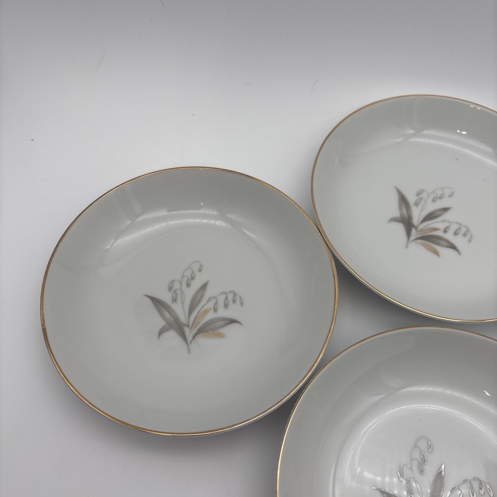Set Of 5 Kaysons Fine China Japan 1961 Golden Rhapsody 5 1/2” Dessert Bowl Vtg