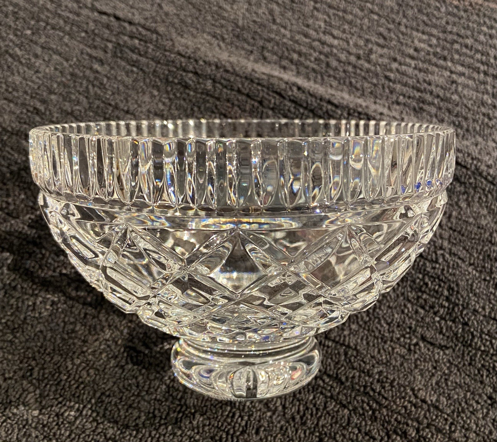 Vintage Waterford Crystal Bowl 6″ Signed By Master Cutter Philip Sheridan 1997